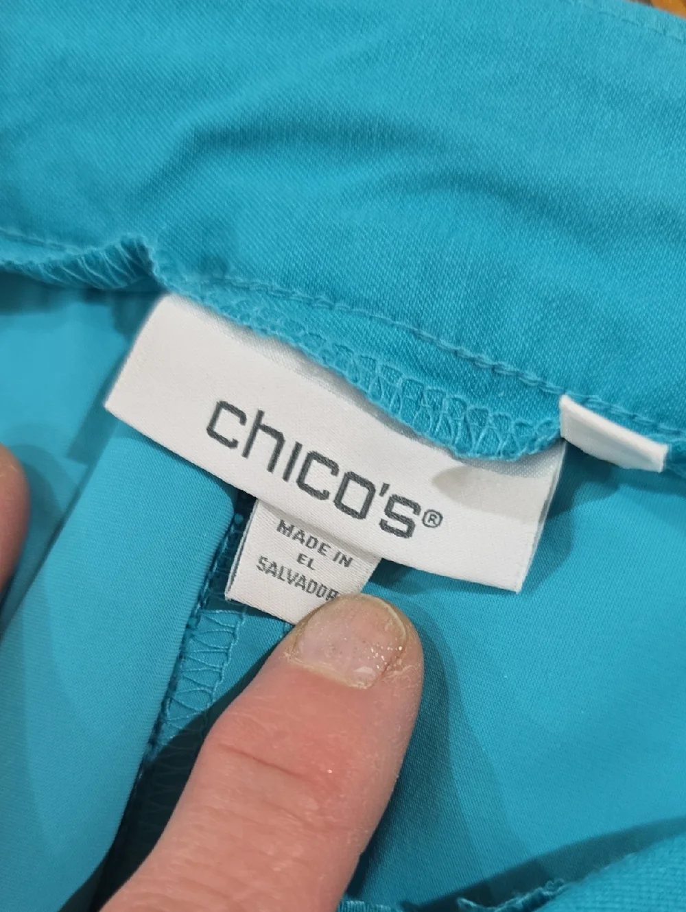 Chico's Turquoise Women's Pants - Picture 2 of 4